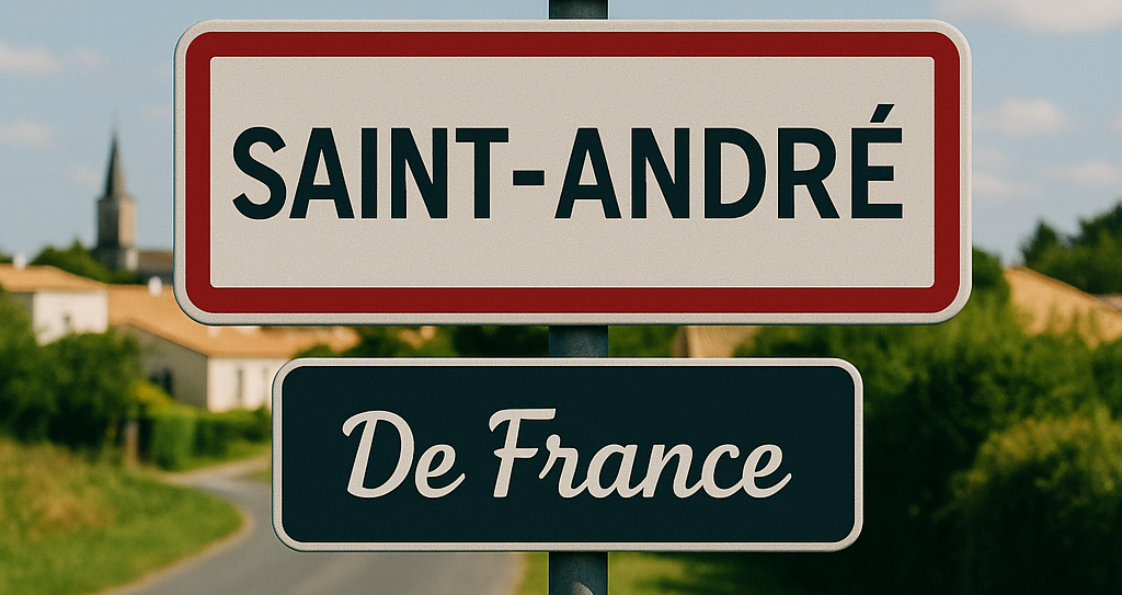 Panneau d'entrée de Saint-André de France